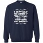 32nd wedding anniversary gift ideas i survived Sweatshirt