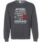 44th wedding anniversary 44 years vintage gift Sweatshirt