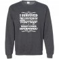 45th wedding anniversary gift ideas i survived Sweatshirt