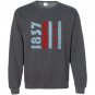 1837 chicago flag illinois Sweatshirt