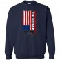 American flag wrestling usa flag wrestling Sweatshirt