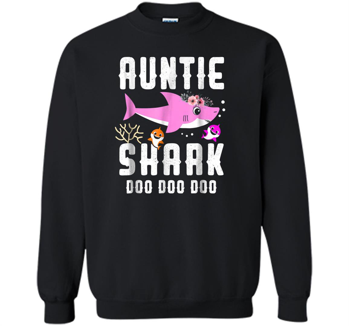 Auntie shark doo doo doo family gift Sweatshirt