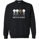 Autism skeleton kid dabbing dare to be yourself dab Sweatshirt