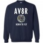 Av8r airplane speedometer born to fly pilot Sweatshirt