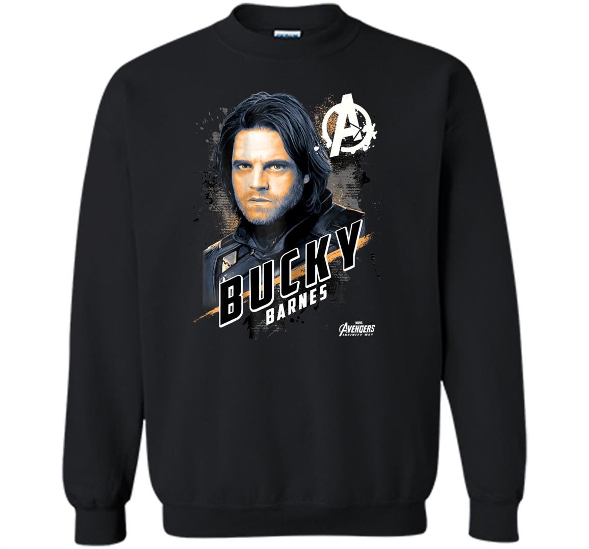 Avengers infinity war bucky barnes graphic Sweatshirt