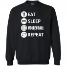 Awesome eat sleep volleyball repeat Sweatshirt