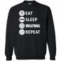 Awesome eat sleep volleyball repeat Sweatshirt