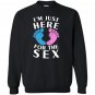 Baby shower gender reveal pun Sweatshirt