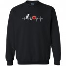 Baritone heartbeat music marching band Sweatshirt