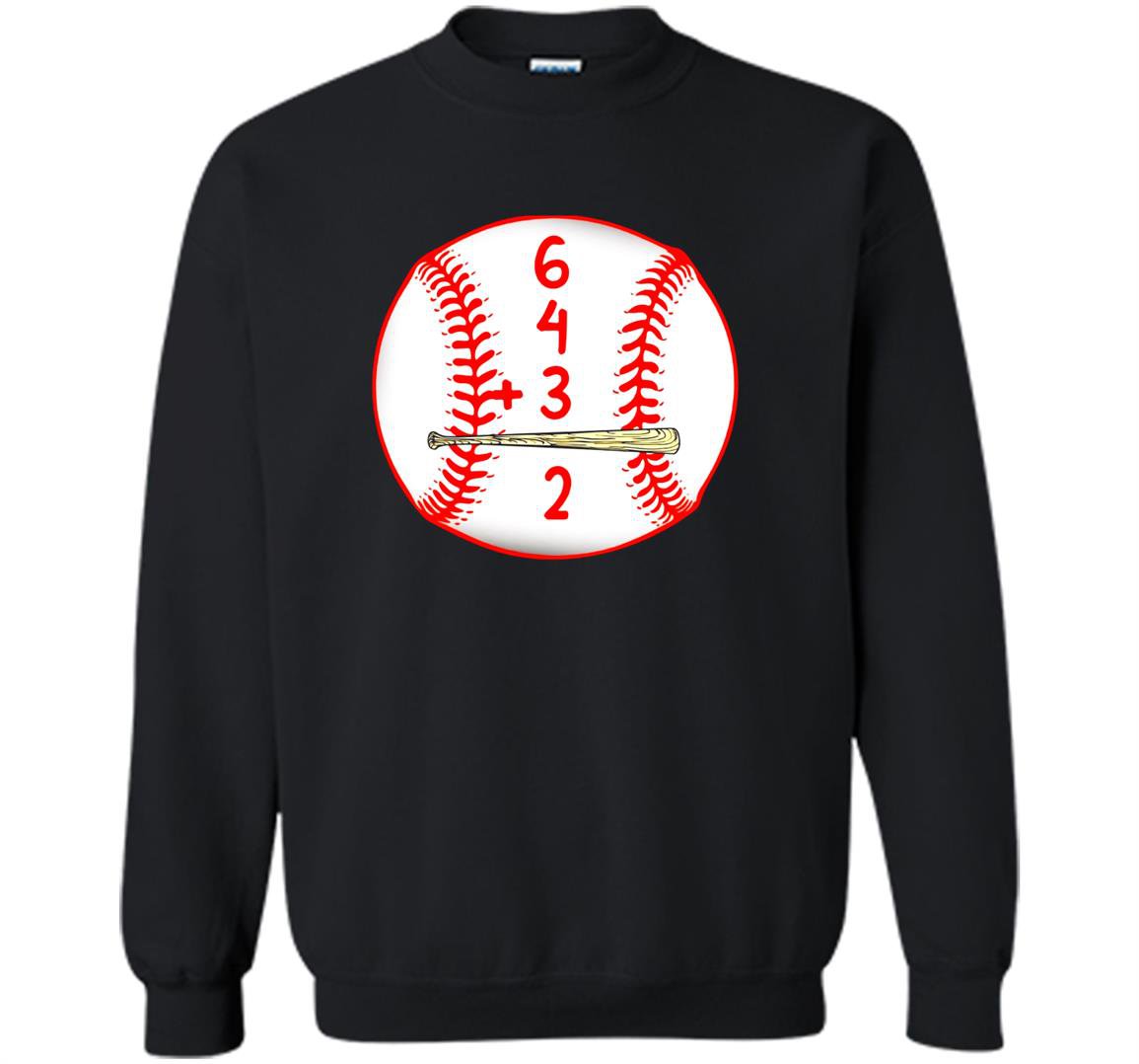 Baseball double play 6432 Sweatshirt