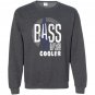 Bass a lot like guitar but much cooler bass player Sweatshirt