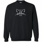 Best cat grandma ever funny cats family gift Sweatshirt