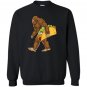 Bigfoot sasquatch carrying taco funny camping Sweatshirt