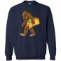 Bigfoot sasquatch carrying taco funny camping Sweatshirt