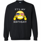 Birthday emoji its my birthday american flag gift Sweatshirt