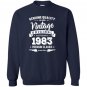 Born in 1983 vintage birthday made in 1983 Sweatshirt