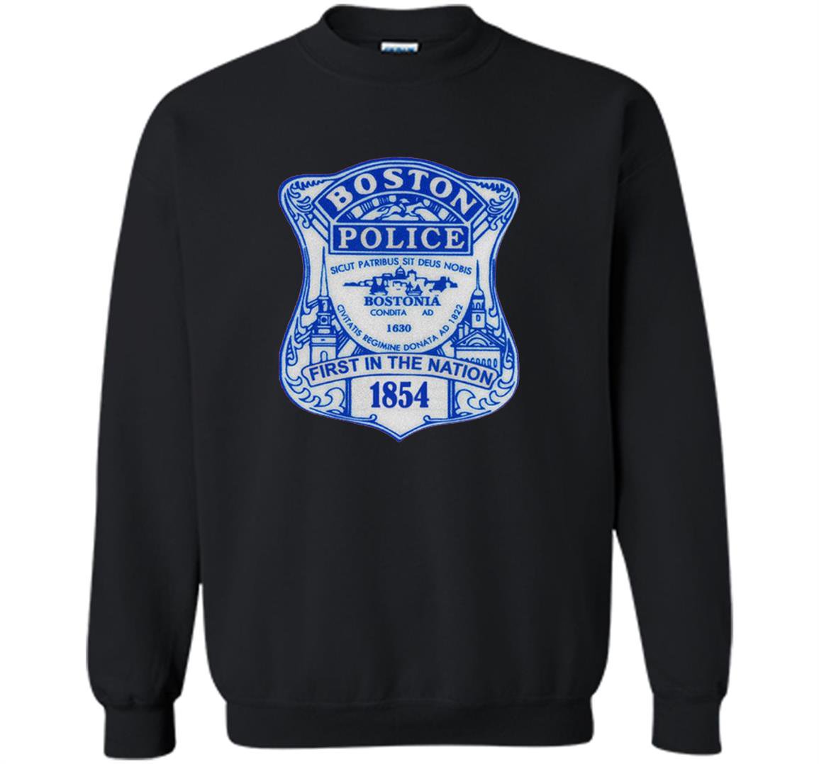 Boston police department shield Sweatshirt