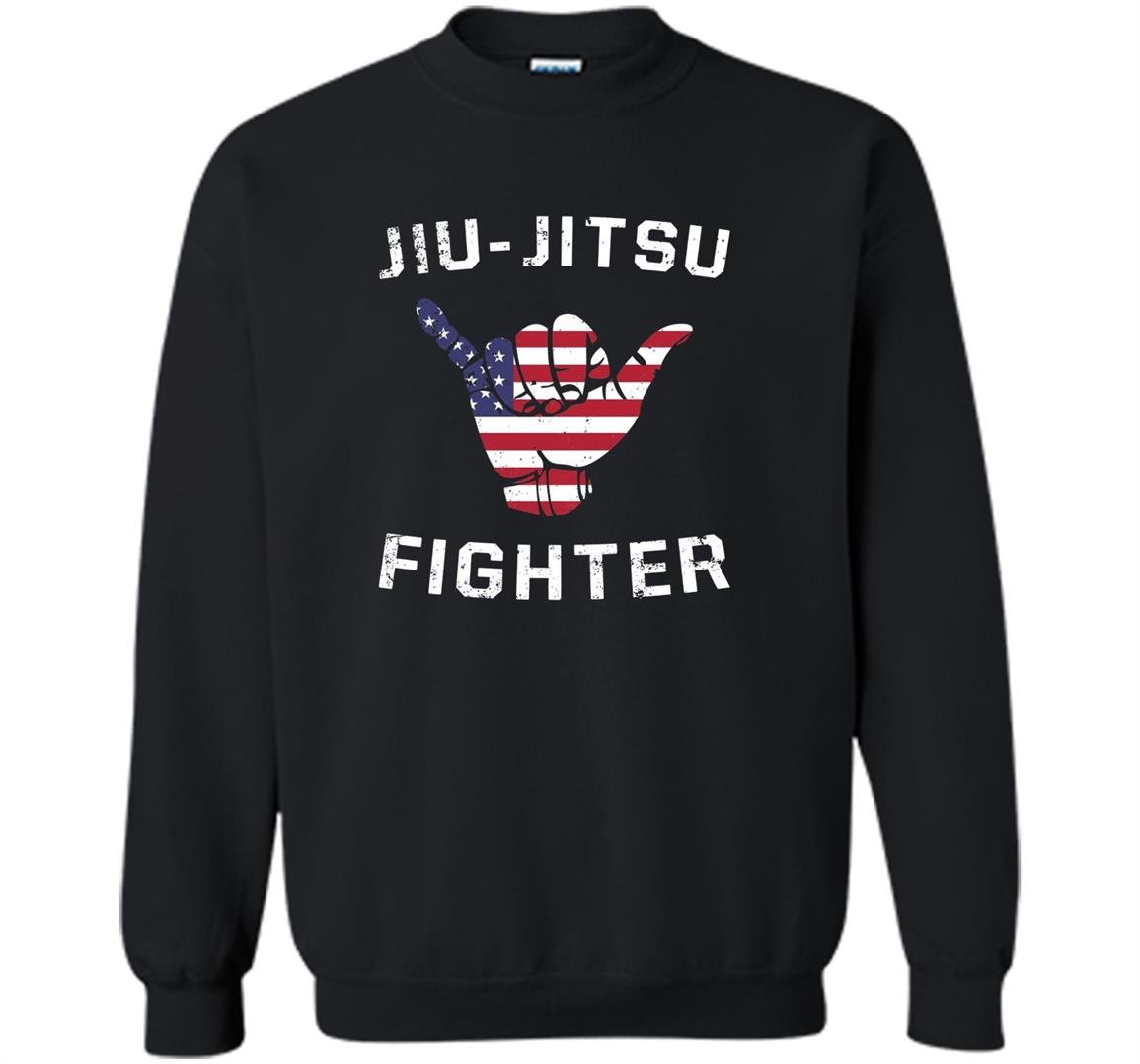 Brazilian jiu jitsu fighter usa shaka Sweatshirt