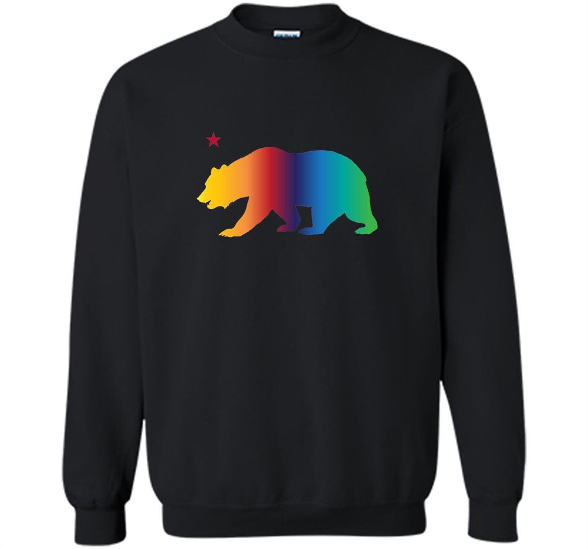California bear pride love equality lgbt rainbow Sweatshirt
