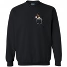 Cartoon pocket boxer dog meme Sweatshirt