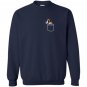 Cartoon pocket boxer dog meme Sweatshirt