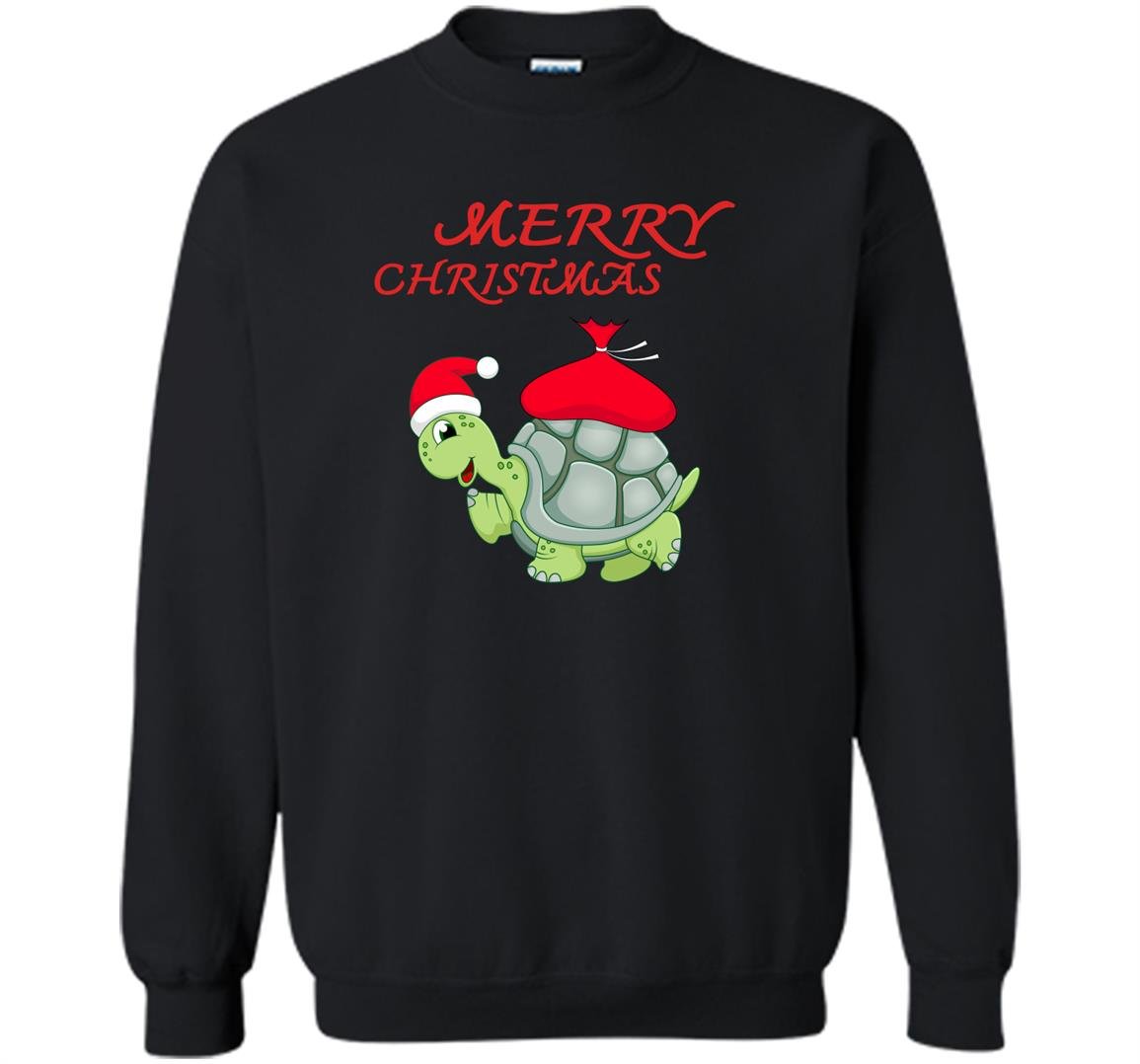 Cartoon santa turtle funny christmas Sweatshirt
