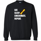 Chess eat sleep checkmate repeat funny geek nerd Sweatshirt