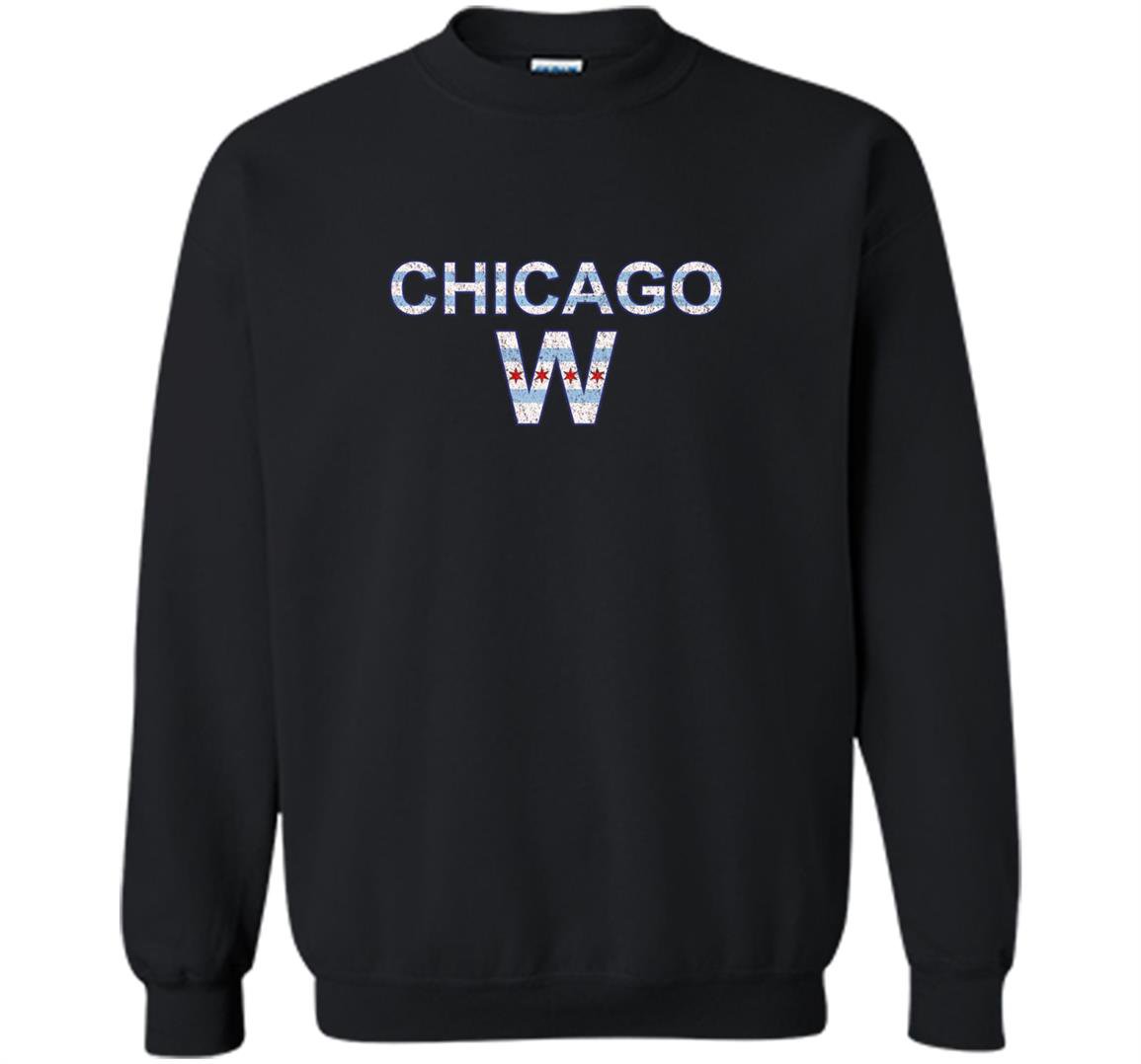 Chicago flag win vintage distressed style Sweatshirt