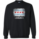Chicago illinois flag vintage distressed Sweatshirt