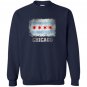 Chicago illinois flag vintage distressed Sweatshirt
