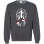 Christmas maternity twins xray pregnant skeleton Sweatshirt