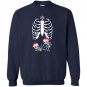 Christmas maternity twins xray pregnant skeleton Sweatshirt
