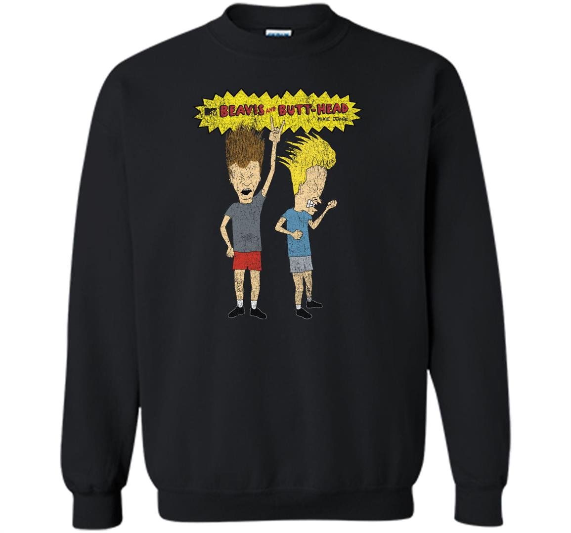 Classic beavis and butt head rockin Sweatshirt