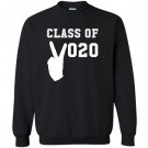 Class of 2020 peace sign school graduation Sweatshirt