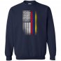 Colombian american flag half colombian half american Sweatshirt