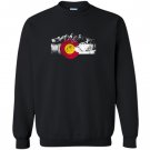 Colorado flag moutain vintage colorado day Sweatshirt