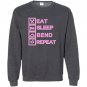 Contortionist eat sleep bend repeat exercise training Sweatshirt