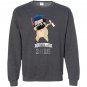 Cool class of dabbing pug graduate adults Sweatshirt