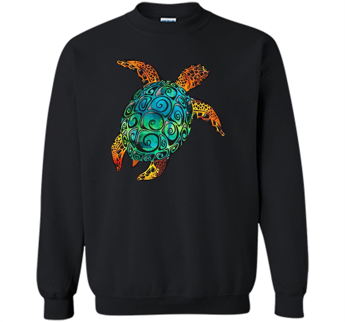 Cosmic watercolor sea turtle Sweatshirt