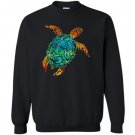 Cosmic watercolor sea turtle Sweatshirt