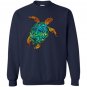 Cosmic watercolor sea turtle Sweatshirt