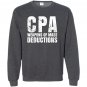 Cpa weapons of mass deductions Sweatshirt