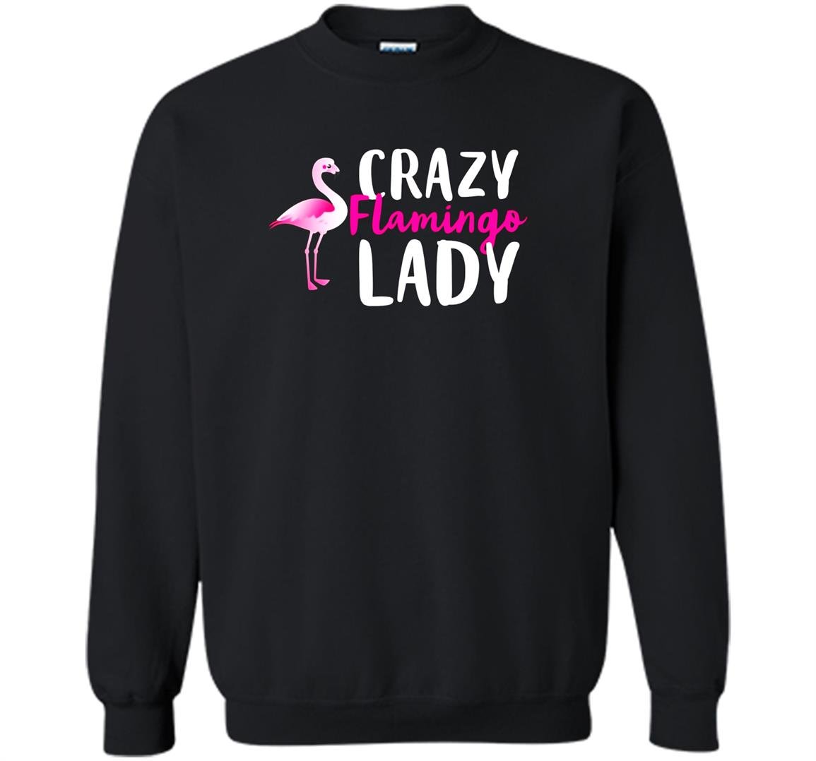 Crazy flamingo wading species Sweatshirt