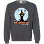 Crazy halloween cat lady funny cat in moon Sweatshirt