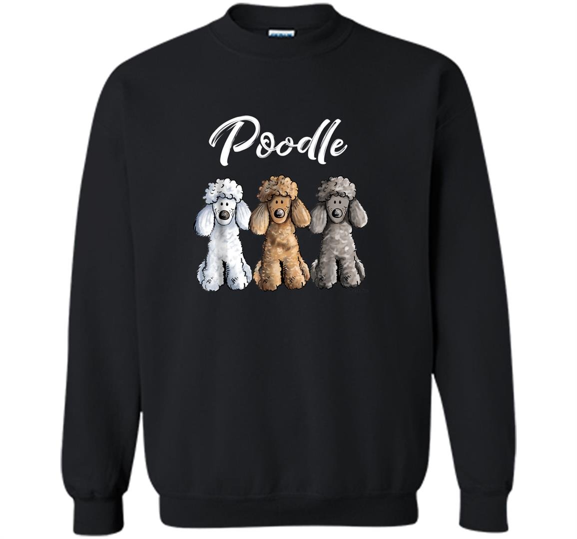 Cute poodle i caniche puppy dogs Sweatshirt
