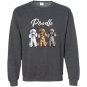 Cute poodle i caniche puppy dogs Sweatshirt