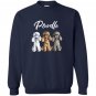 Cute poodle i caniche puppy dogs Sweatshirt