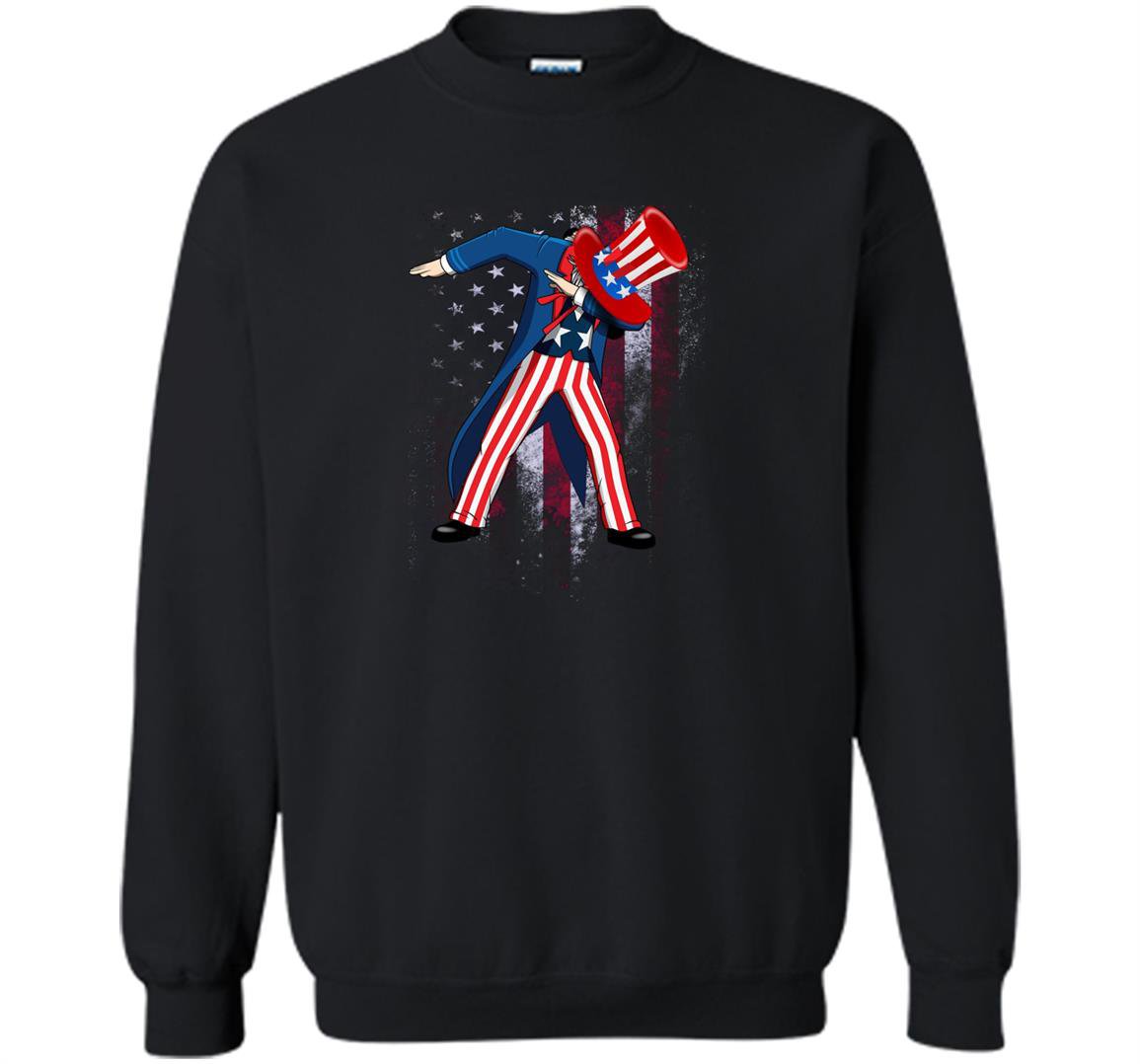 Dabbing uncle sam funny 4th of july Sweatshirt