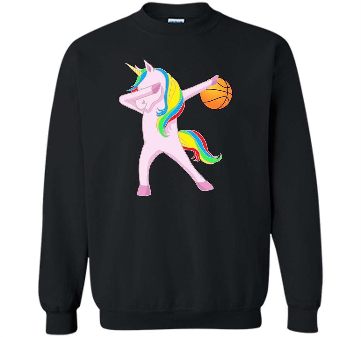 Dabbing unicorn basketball trendy Sweatshirt