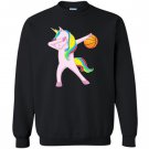 Dabbing unicorn basketball trendy Sweatshirt